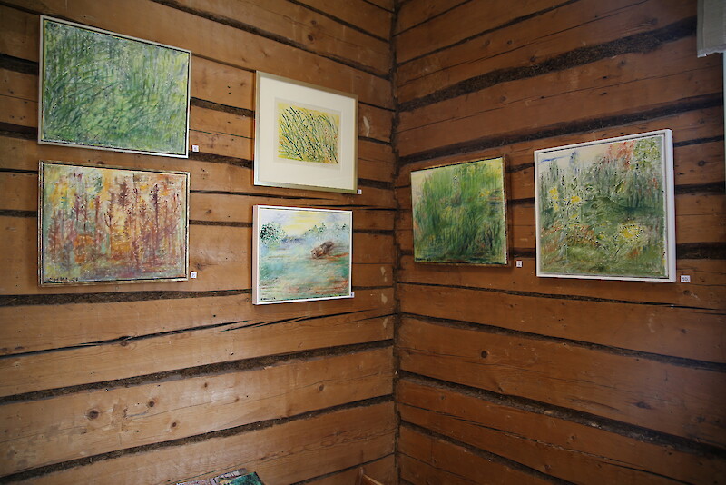 Christa Hiisivuoren taidenäyttely Valon väri on nähtävillä Frantsilan Kehäkukassa.